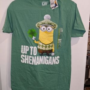 Minions "Up to Shenanigans" Unisex T-shirt, size S